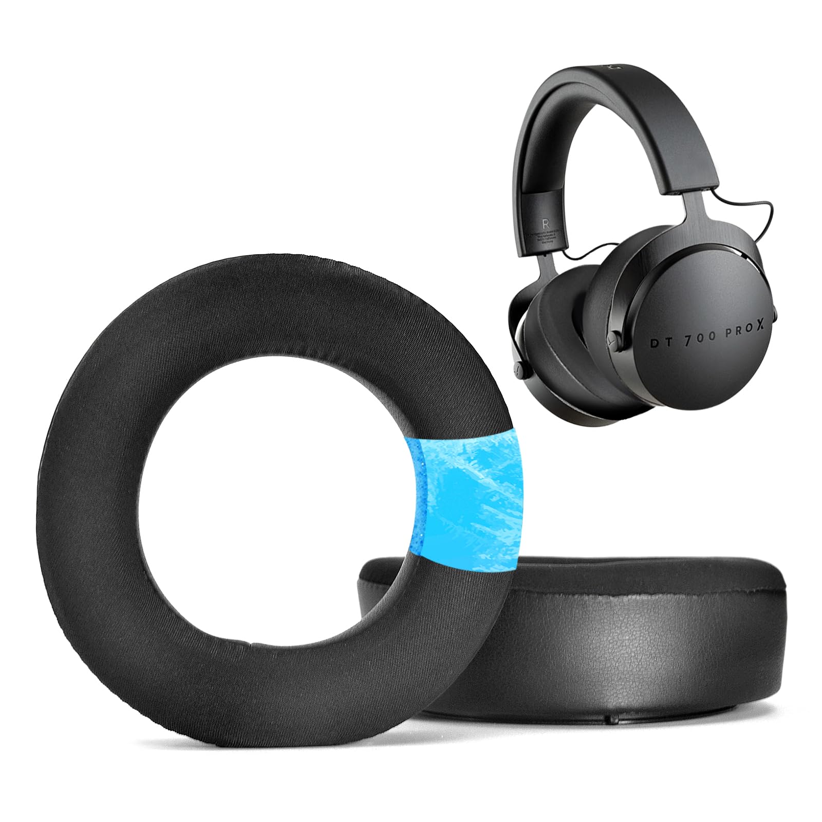 DT700 Prox DT900 Prox Ear Pads - Replacement Ear Cushion Pads Earpad Compatible with Beyerdynamic DT700 Prox DT900 Prox Headphones (Cooling gel)