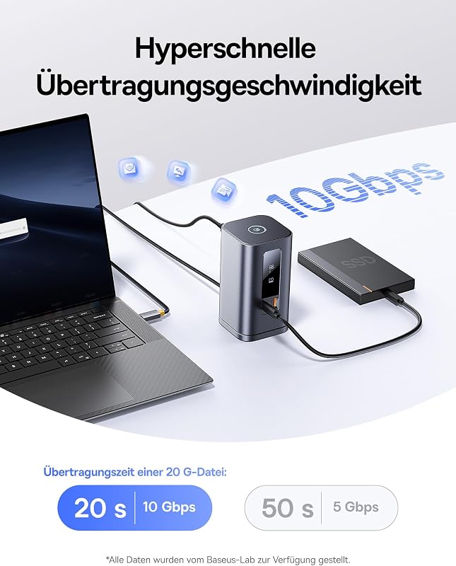 Spacemate 11 in 1 Docking Station mit Netzteil 3 Monitore