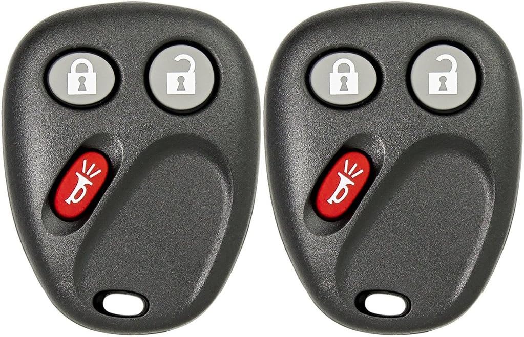 Mushan 2 Keyless Entry Remote Control Car Key Replacement Fits for 2003-2006 Chevrolet Silverado Equinos Suburban,2003-2006 Cadillac Escalade,2003-2006 GMC Yukon