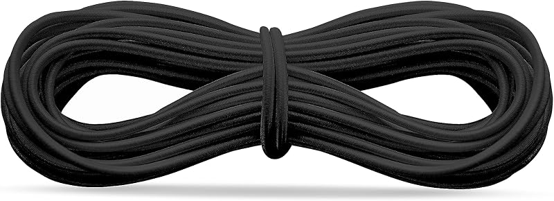 Realm Elastic Cord Black White 1mm 2mm 3mm Craft Jewellery Stringing 5m