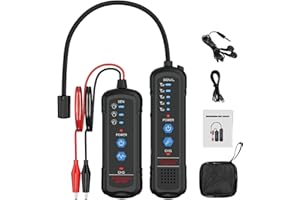 Underground Wire Locator & Cable Tracer, Cable Tester with Earphone, Buried Wire Tester for Locating Breakage Cables & Wires 