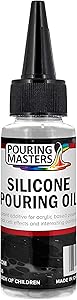 U.S. Art Supply Silicone Pouring Oil - 2-Ounce - 100% Silicone for Dramatic Cell Creation in Acrylic Paint