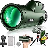 RIROMA 40X60 Monocular Telescope with Smartphone Holder & Tripod, 2022 Power Prism Compact Monoculars for Adults Kids, HD Monocular Scope for Bird Watching Hiking Concert Travelling