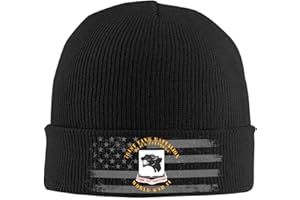 761st Tank Battalion Black Panthers WWII Knitted Beanie Hat Soft Acrylic Winter Cap for Men Women Warmskull Cap