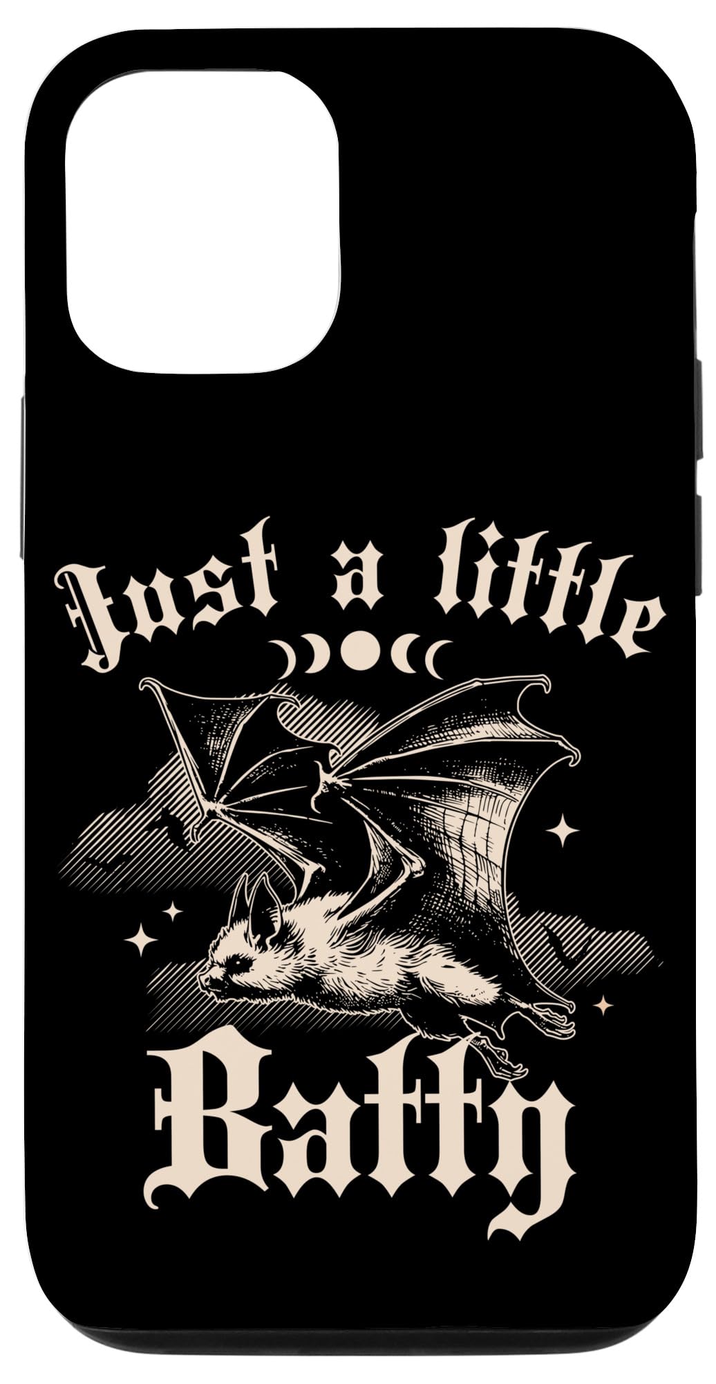 iPhone 14 Just a little Batty - Halloween Vampire Bat Goth Bats Lover Case