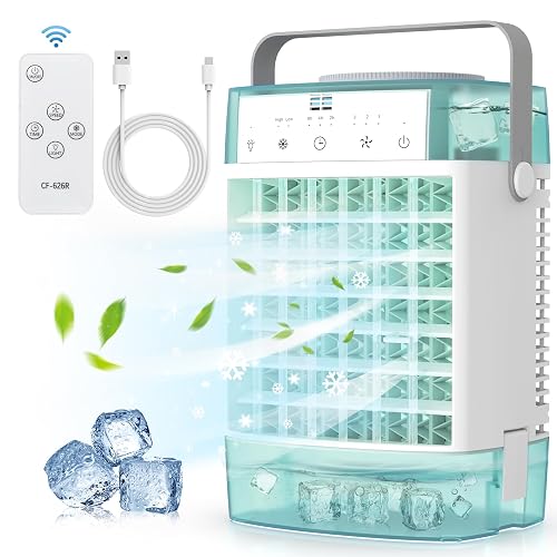 Portable Air Conditioners Cooling Fan, 1600ml Portable AC Unit Personal ...