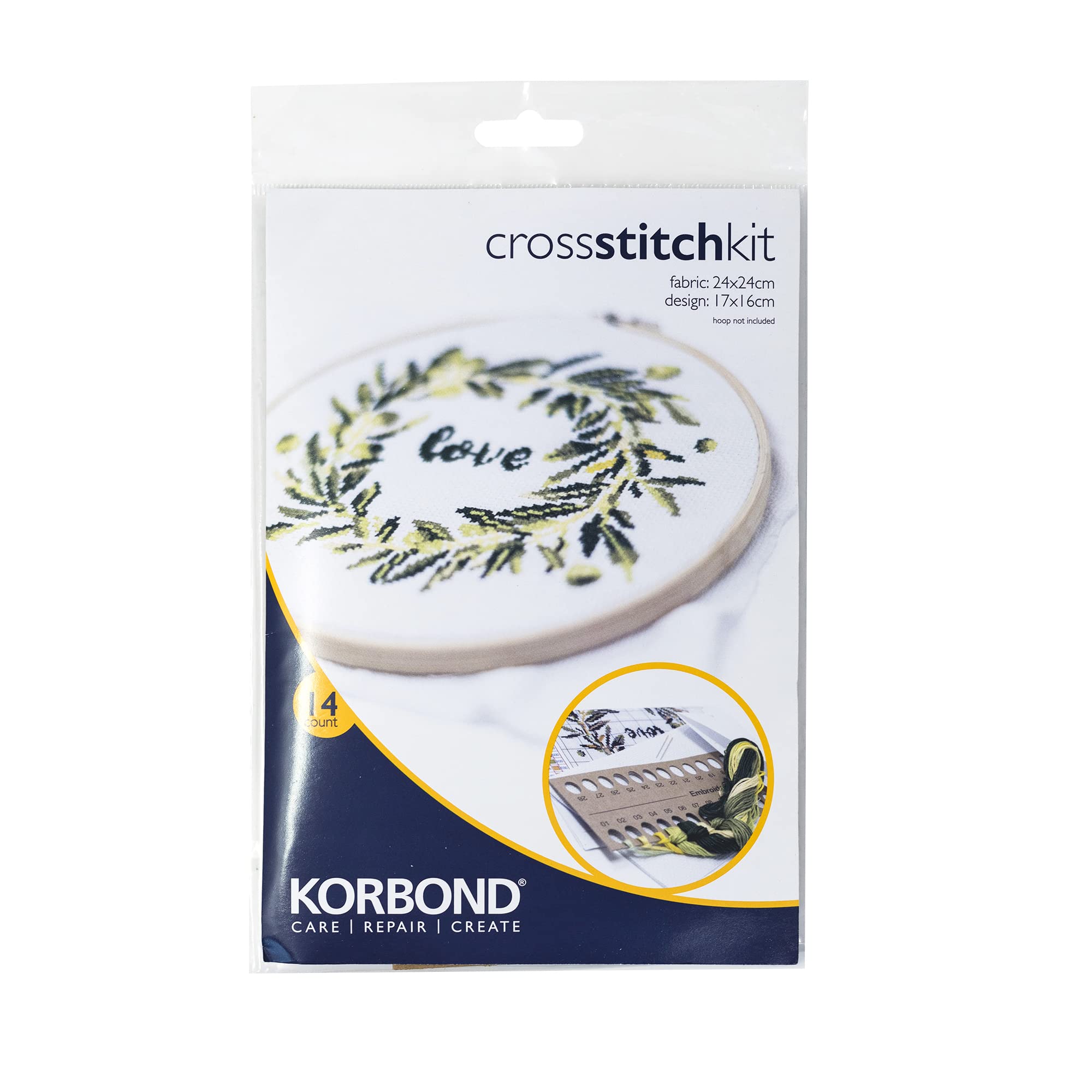 KORBOND Cross Stitch Kit - Wreath Design