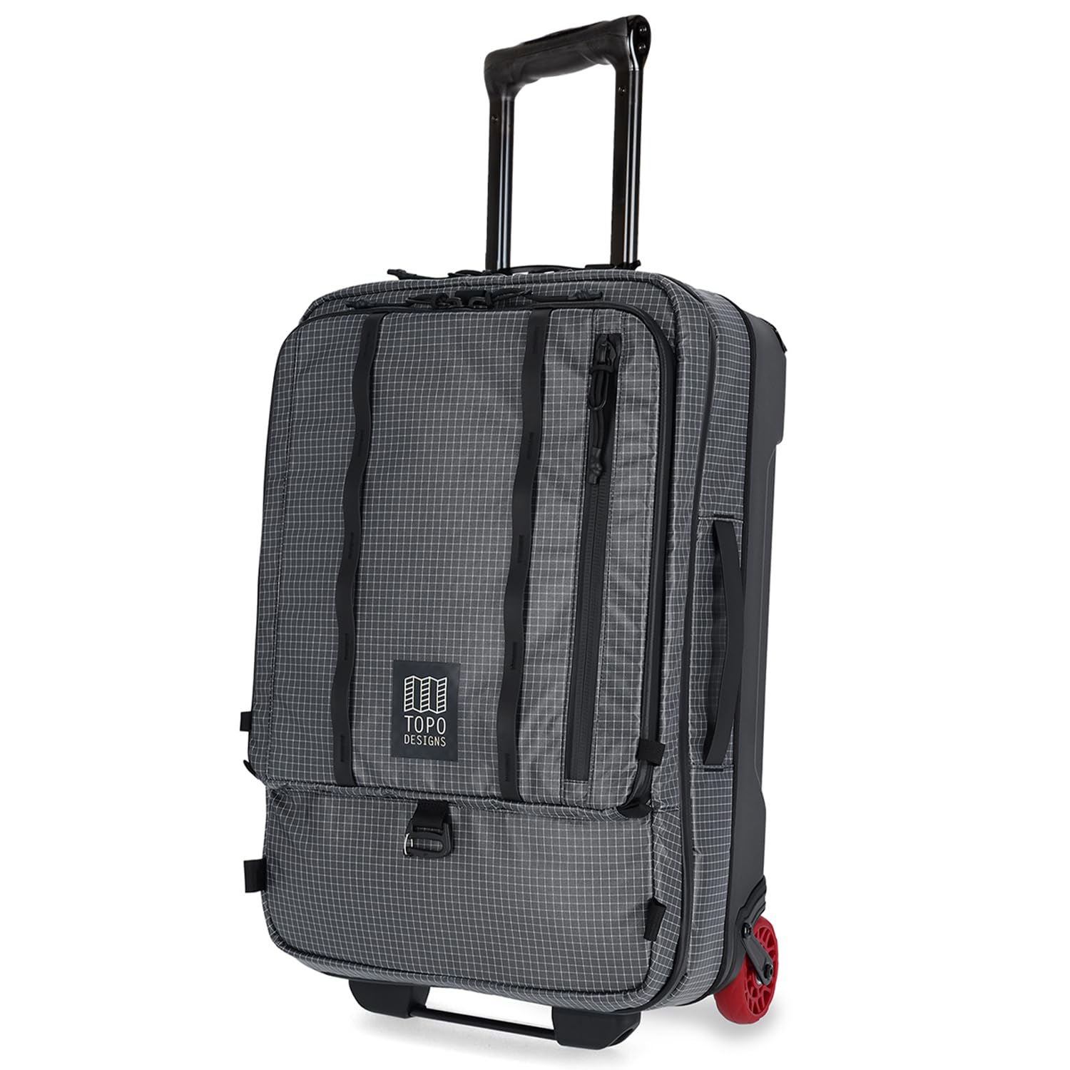 Topo Designs Apex Global Travel Roller Bag, Nylon Ripstop Fabric, Weatherproof Carry-on Rolling Suitcase, Made with 100% Recycled Materials