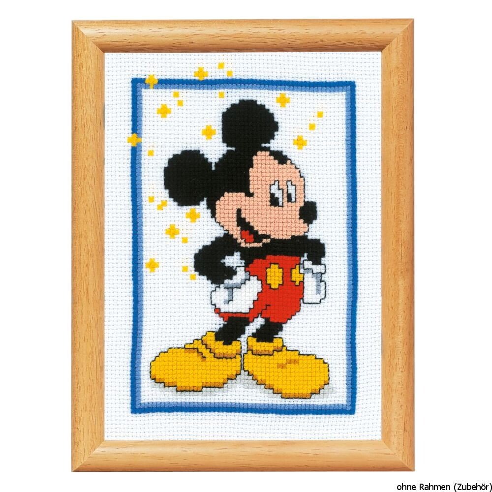 Vervaco Counted Cross Stitch: Mickey Mouse, Acrylic, Multi-Colour, 8 x 1 x 5 cm