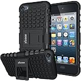 ykooe iPod Touch 7 Case, Touch 6 Case, Touch 5 Case, Heavy Duty Protective Cover Dual Layer Hybrid Shockproof Protective Case