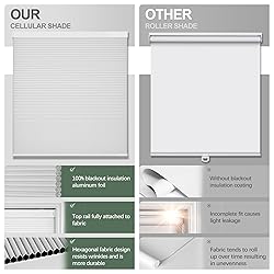 Boolegon Blackout Cellular Shades Cordless Pull