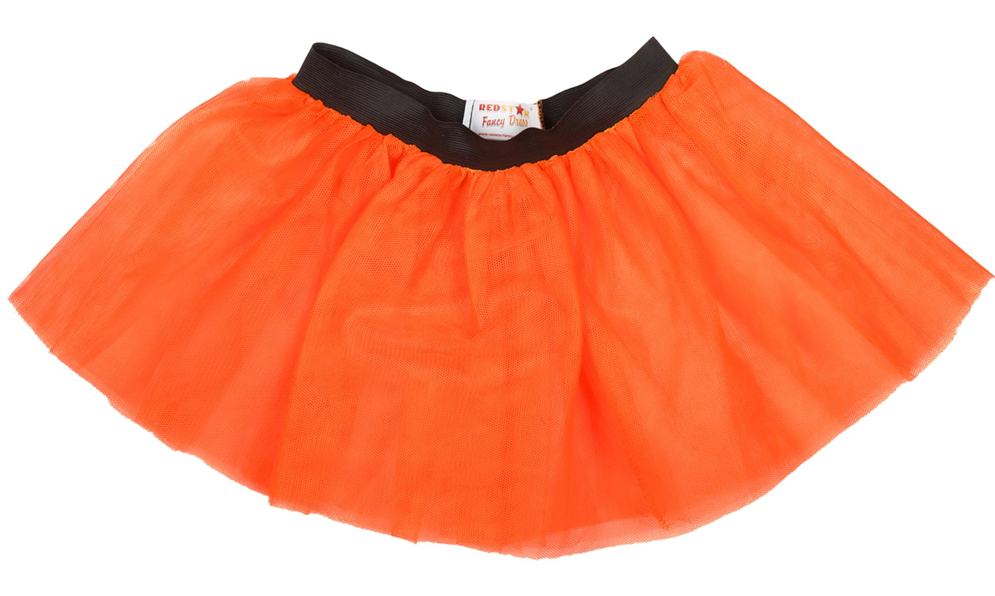 REDSTAR FANCY DRESS Ladies Neon Tutu Skirt 80s Party Outfit Hen Party Running Costume 1980s (14-22 UK, Orange)
