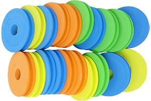 Honbay 20PCS Round Fishing Line Foam Spools - 68mm/2.68inch Storage Holders, Rigs & Hooks Boards, Winding Boards - Random Colors