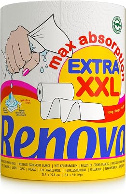 Renova - maxiabsorção, rolo de cozinha xxl, triplo, branco - 1 rolo