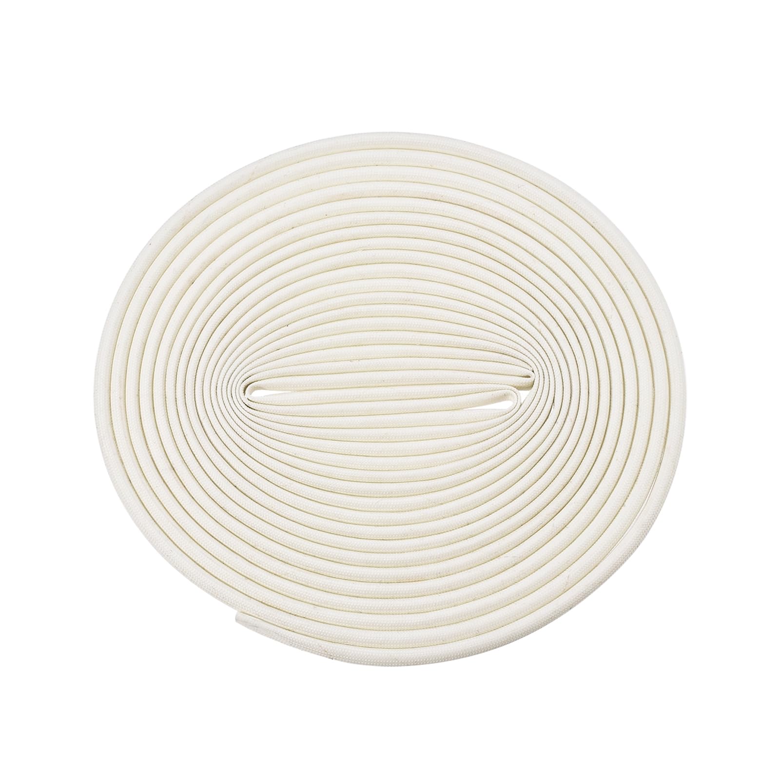 Rebower Cable Insulation Sleeve Flexible Cord Protector, [for Motor, Computer, Fuel Line] - 5M 4mm ID/White