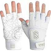 Sports Unlimited Football Lineman Gloves, Max Clash Half Finger Lineman Padded Football Gloves, Men's Football Lineman Gloves, Offensive/Defensive Linemen