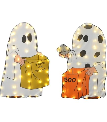 Amazon.com: PRODUCTWORKS Set of Two Peanuts Halloween 3D Snoopy