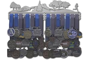 Allied Medal Hangers - Trailscape - Male or Female Runner - Multiple Variations Offered - Sports Awards Holder Display Hanger Rack