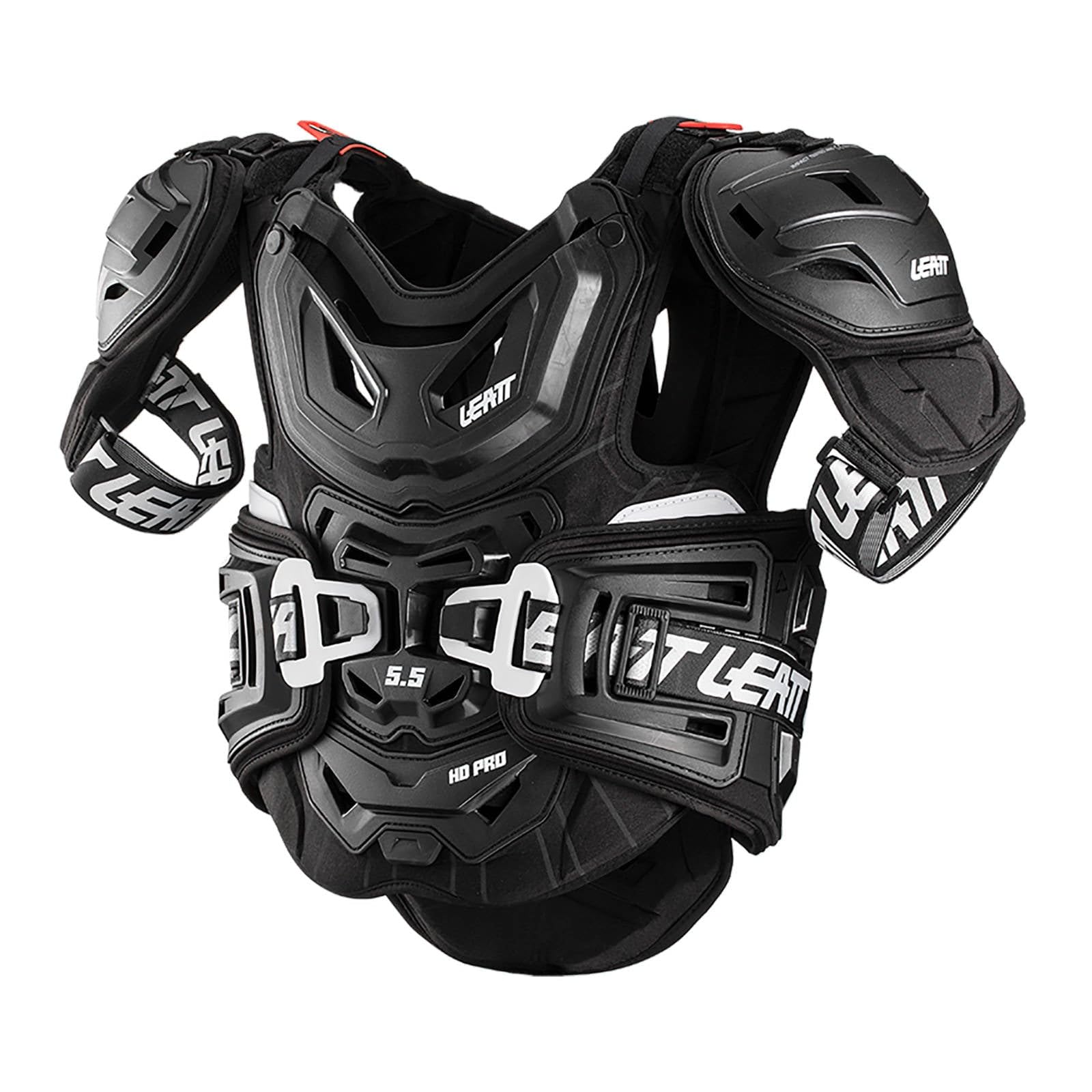 Leatt 5.5 PRO HD Motorcycle Chest Protector, Unisex, Adult, Black, One Size