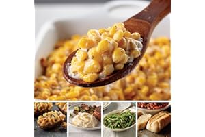 Omaha Steaks Perfect Pairings Every Day Sides (1x Steakhouse Creamed Corn, 2x Roasted Garlic Mashed Potatoes, 2x Greens Beans in Butter Sauce, 4x Stuffed Baked Potatoes, 4x Individual Baguettes with Garlic Butter)