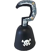 Liontouch - Pirate Hook - Captain Red Stripe - Age 3-8 Years | Pretend Play Foam Toy for Boy Toddlers with Skull Motive | Ideal Accessory for Dress Up & Costumes for Sailing The Caribbeans