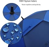ACEIken Golf Umbrella Windproof 68 Inch Double Canopy Navy Royal Blue view 5