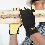 HANDLANDY Leather Gardening Gloves Women Medium Pink 3D Mesh Breathable view 5