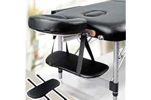 TOROKOM Soft Sponge Hanging Arm Rest for Massage Table, Sling Board Shelf Support for SPA Beauty Salon Bed (Black)