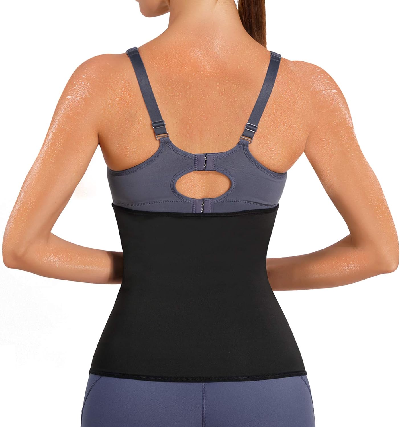LODAY Waist Trimmer for Women Weight Loss,Tummy Trainer Sweat Workout Shaper,Neoprene-Free Slimming Sauna Wrap: Clothing
