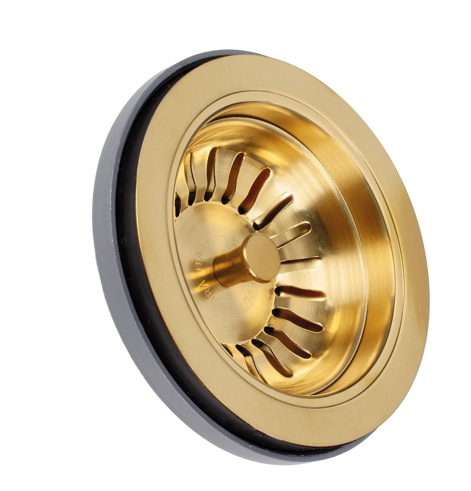 LIRA 1945.060 Basket Waste Drain, Satin Gold — image 1