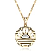 BENEIGE Necklace for Women Dainty Pendant, Charm Necklace with 14K Gold Plated Versatile Jewelry Gift for Everyday