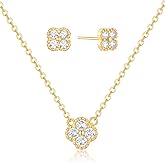 espere Necklace and Earring Set for Women | Dainty Flower Jewelry Set Gift for Her