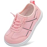 LeIsfIt Toddler Shoes Boys Girls Wide Barefoot Shoes Kids Slip on Casual Sneakers Breathable Non-Slip Sneakers for Walking Play School Tennis