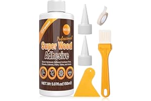 VIOMIS Wood Glue for Furniture Heavy Duty, Strong Bond Waterproof Professional Furniture Repair Glue Dries Clear for Woodworking, Furniture, Crafts (150g/5.07oz 1Pack)