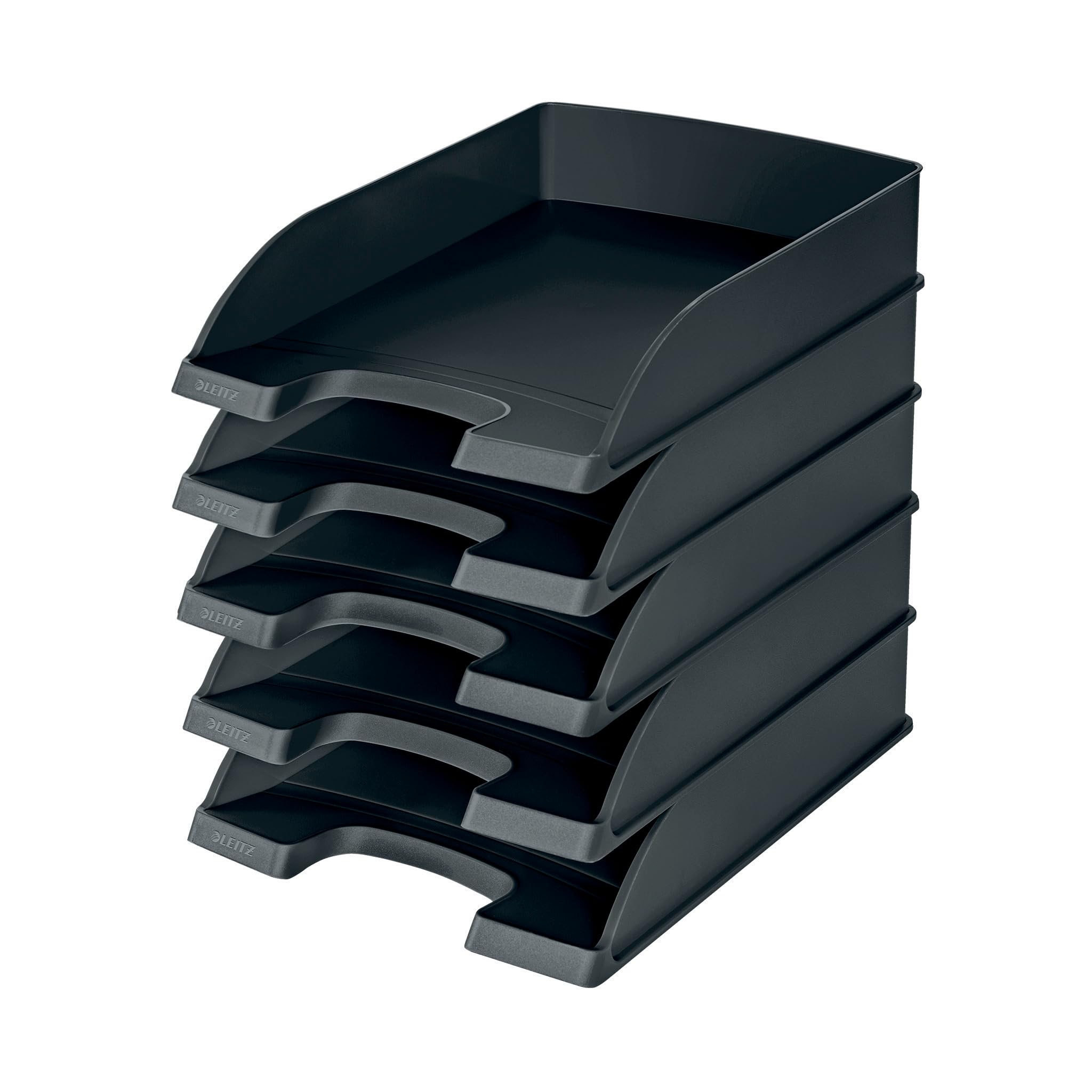 Leitz Plus Letter Tray – 70 mm – Pack of 5 a4 Black
