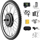 VEVOR 1000W Electric Bike Conversion Kit, 48V 420rpm 26" Front Wheel E-Bike Hub Motor Kit with Upgraded Speed Controller, Thr