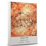 Bhutan country Map Poster, Bhutan Country road Map