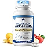 Magnesium Complex 500mg – 4-in-1 Magnesium Glycinate, Citrate, Malate, Taurate | with D3, B6, B12 & Herbal Blend | Vegan, Non-GMO Capsules Supplement for Relaxation, Sleep & Focus, 90 Capsules