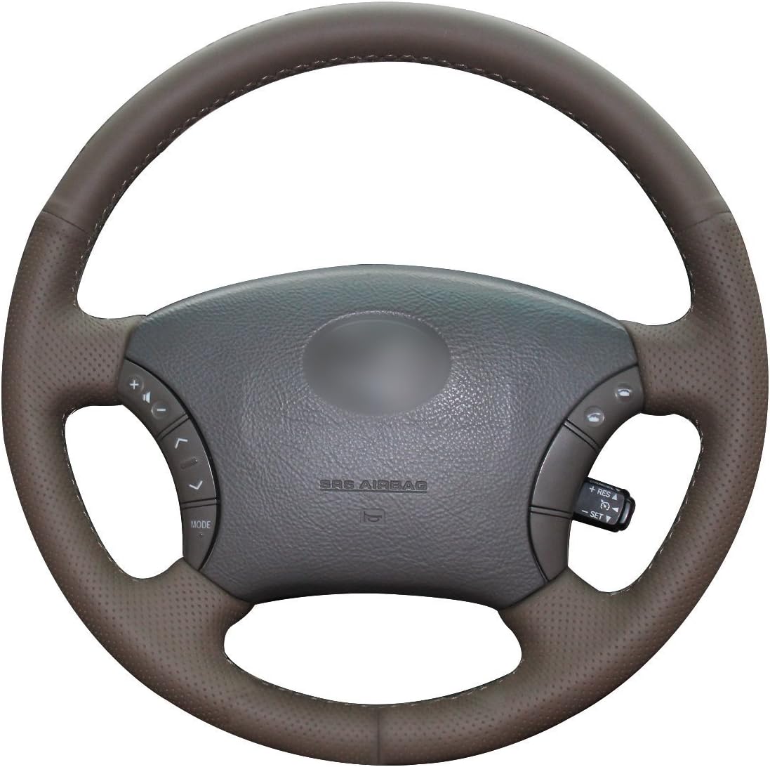 Loncky Car Leather Steering Wheel Cover for Toyota