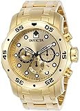 Invicta Men's 'Pro Diver' Quartz Stainless Steel and Gold Plated Casual Watch(Model: 0074)