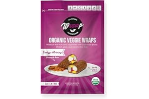 WrawP Organic Veggie Wrap - Energy Morning (1Pack), Gluten free, Plant Based