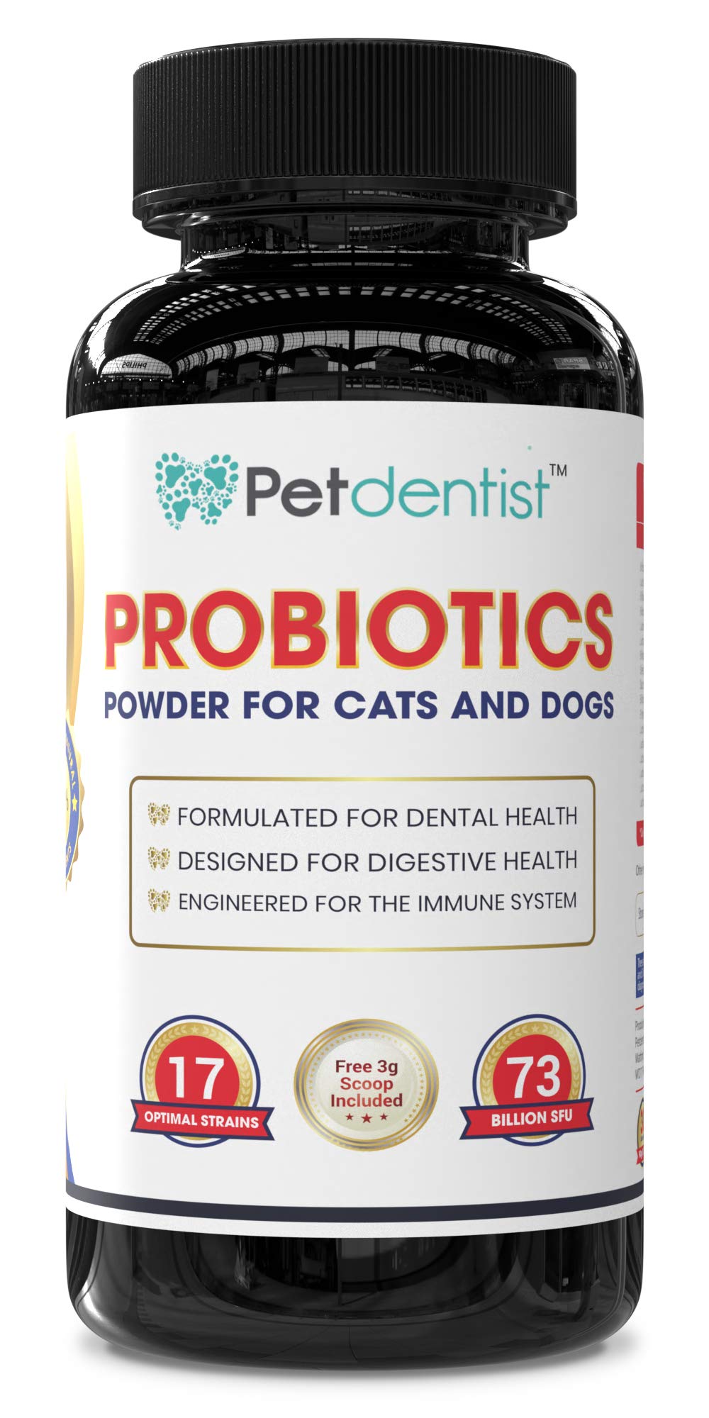 Petdentist Probiotics Powder for Cats and Dogs, 17 Bacterial Strains 73