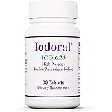 Optimox Iodoral 6.25 mg - Original High Potency Iodine Supplement - Energy Support - 90 Tablets