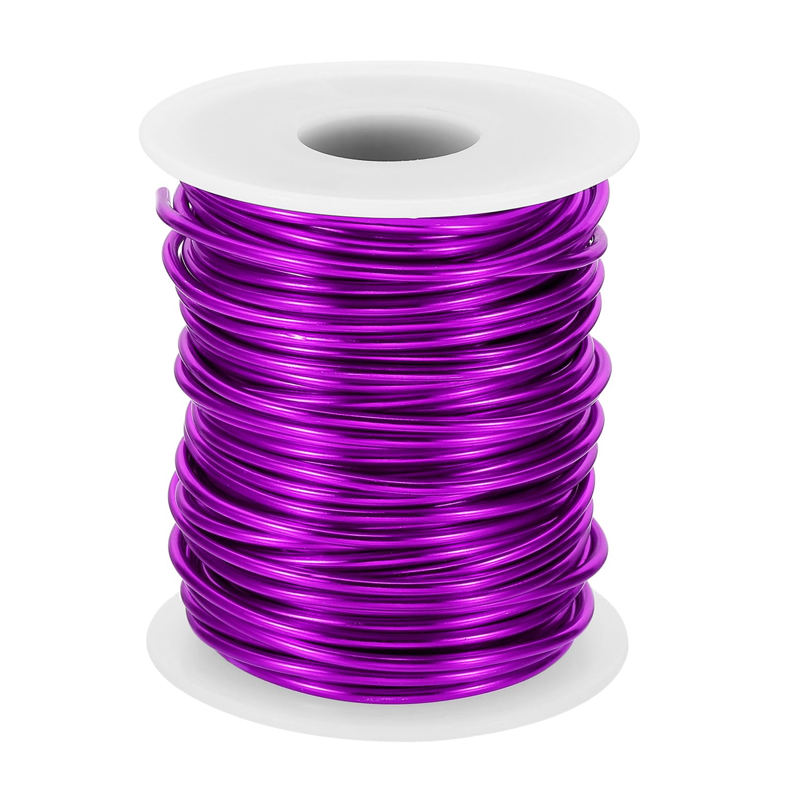 PATIKIL 12 Gauge 2mm Aluminum Craft Wire, 65.6Ft Metal Wire Armature Bendable Wire for Jewelry Making Metal Wrap DIY, Purple
