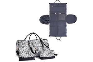 Konelia Travel Bag Convertible Garment Weekender Bag Carry on Women Bag 3 in 1 Hanging Clothes Suit Bag Garment Duffle Bag Hanger Shoe Compartment