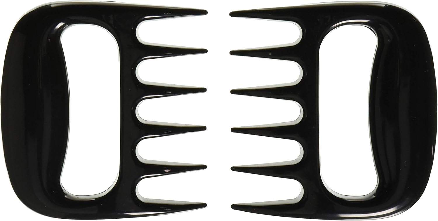 Happytimelol King Pulled Pork Shredder (Set of 2) – BBQ Meat Claws for Shredding H, Black
