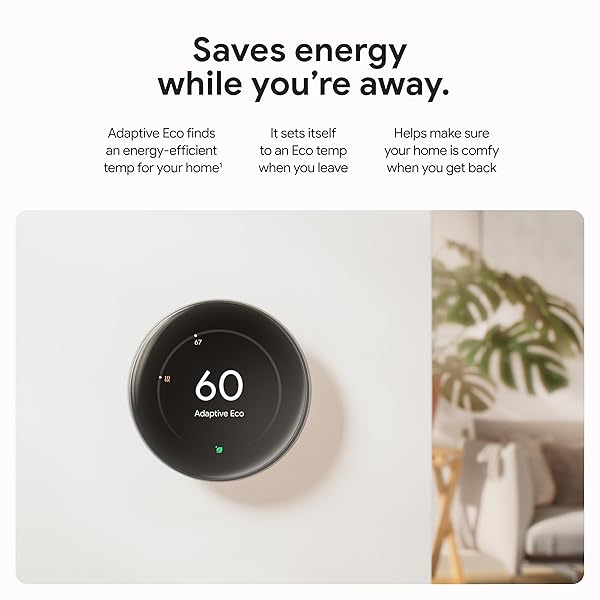 GOOGLE NEST LEARNING THERMOSTAT (4TH GEN, 2024) WITH NEST TEMPERATURE SENSOR – ENERGY SAVING SMART THERMOSTAT – WORKS WITH ALEXA, APPLE HOMEKIT AND GOOGLE HOME APP – POLISHED SILVER