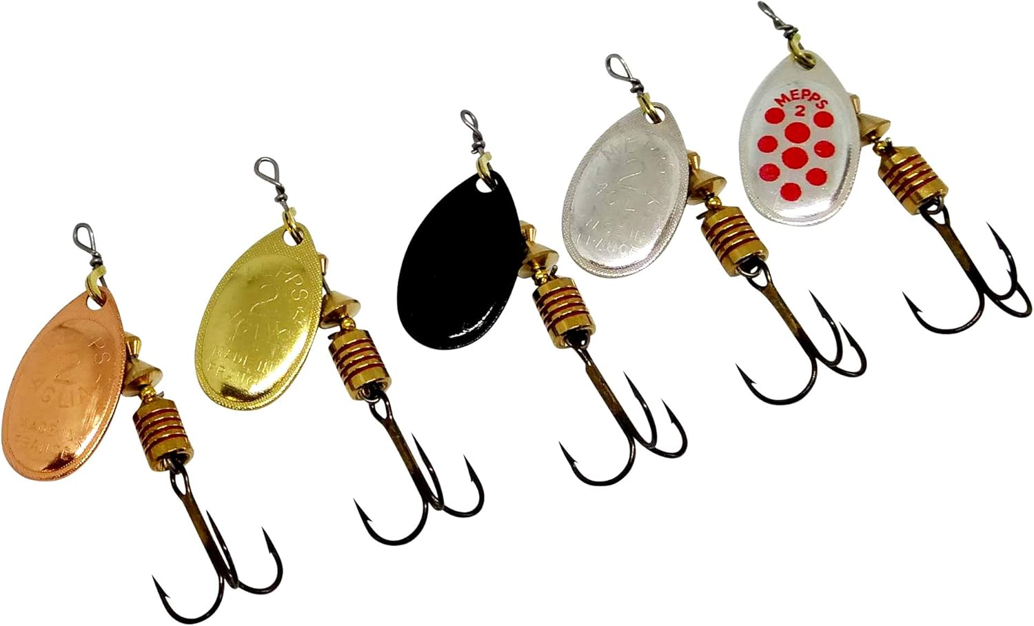 Best Lures for Bass Fishing Spinners Set of 5 Salmon Savage Gear Best