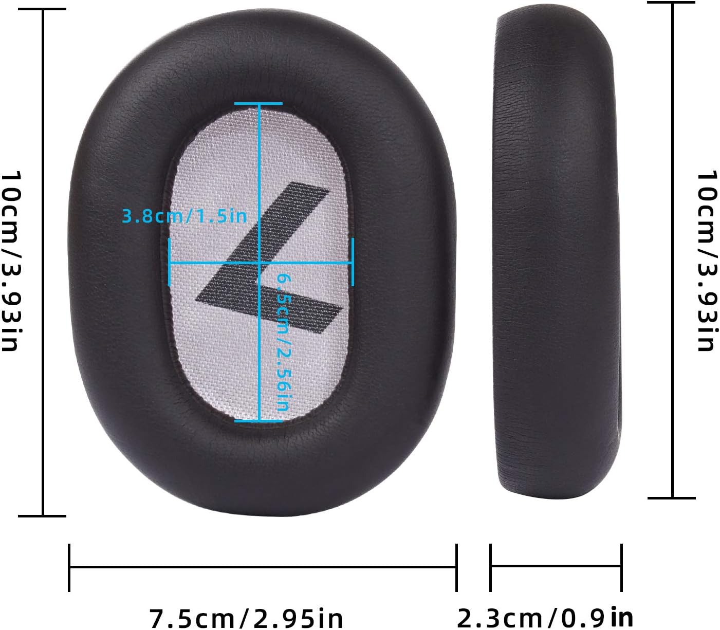 Yizhet 1 Pair Replacement Earpads compatible with Plantronics Backbeat Pro 2 Bluetooth Wireless Headphone - Image 3