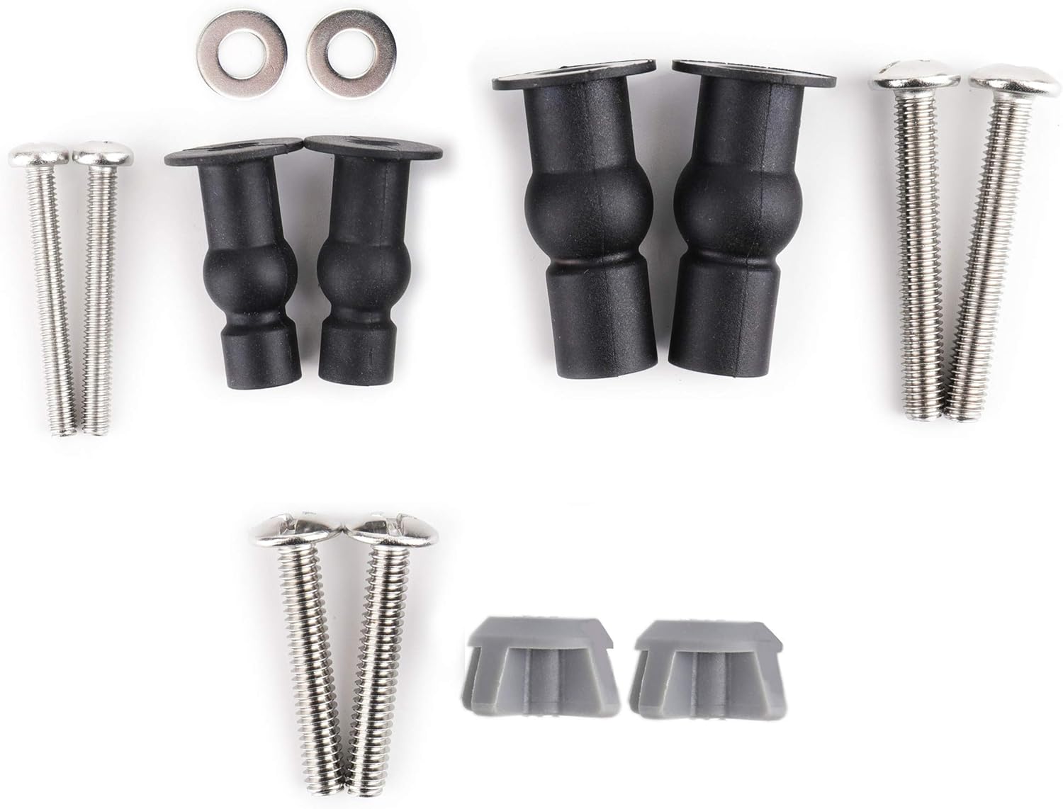 Universal Toilet Seats Screw include Top Fix Nuts Screws, Bottom Mount,Anchor Nut 1/